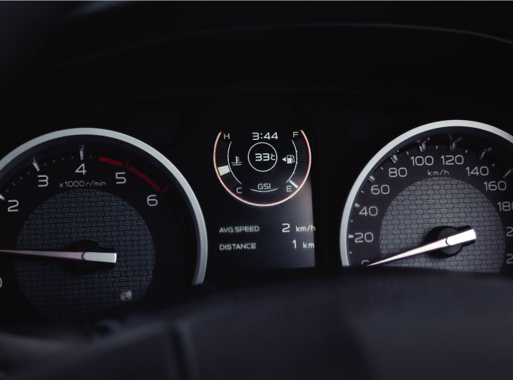 High contrast and stylish instrument cluster